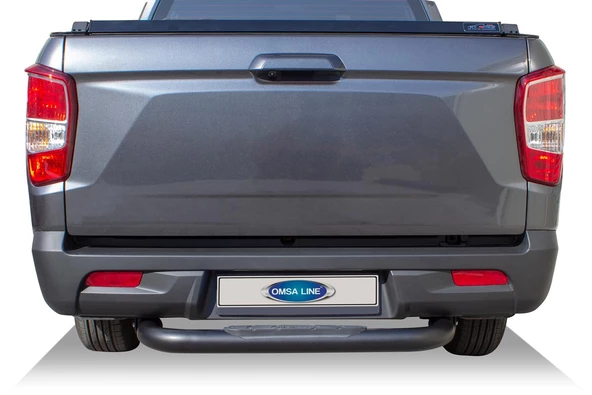 OMSA Ssangyong Musso Arka Koruma Basamak Siyah Çap:76 2019 ve Sonrası - 3