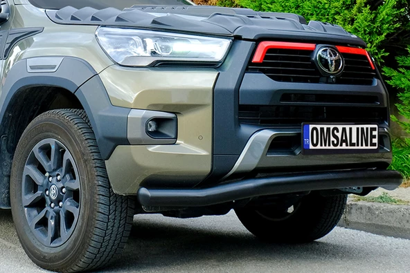 OMSA Toyota Hilux Texas Ön Alt Koruma Çap:76 Siyah 2020 ve Sonrası - 2