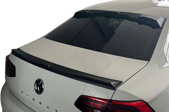 OMSA VW Passat B8 Arka Cam Üstü Spoiler Piano Black 2015 ve Sonrası - 5