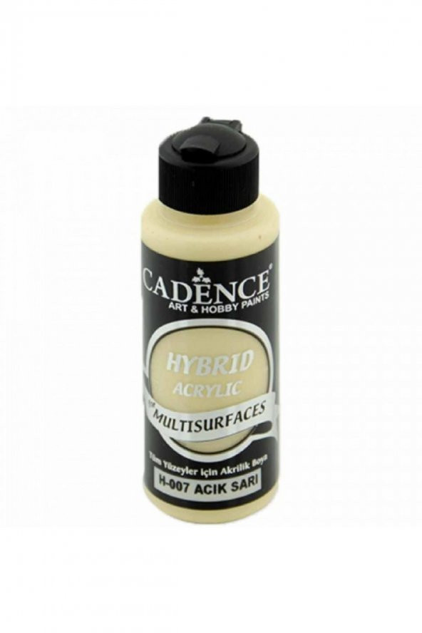 Cadence Yayınları Hybrid Acrylic for Multisurfaces Akrilik Boya 120ml Açık Sarı 07