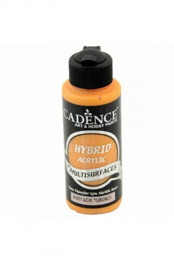 Cadence Yayınları Hybrid Acrylic for Multisurfaces Akrilik Boya 120ml Açık Turuncu 11