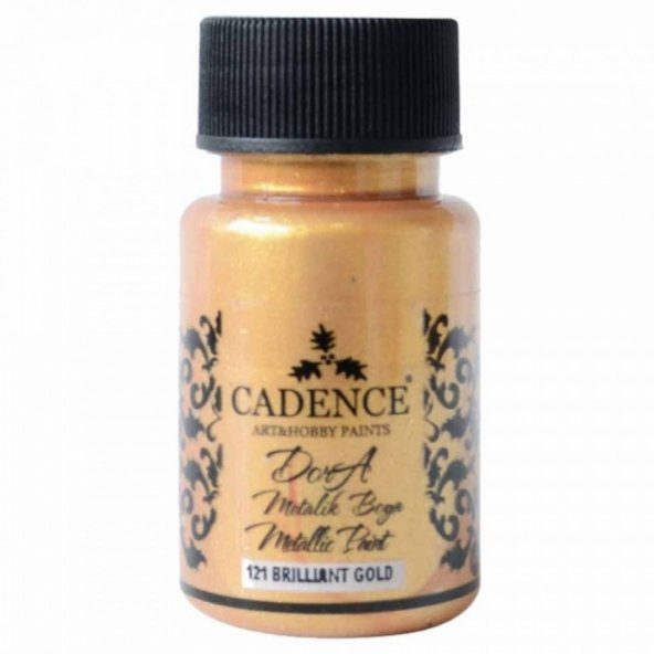 Cadence Yayınları Dora Metalik Boya 50ml Brilliant Gold 121