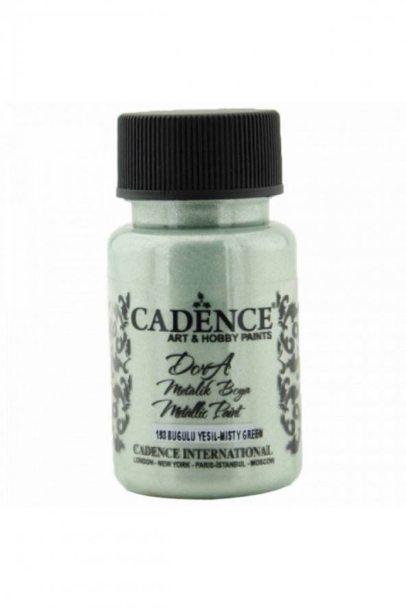 Cadence Yayınları Dora Metalik Boya 50ml Buğulu Yeşil 193