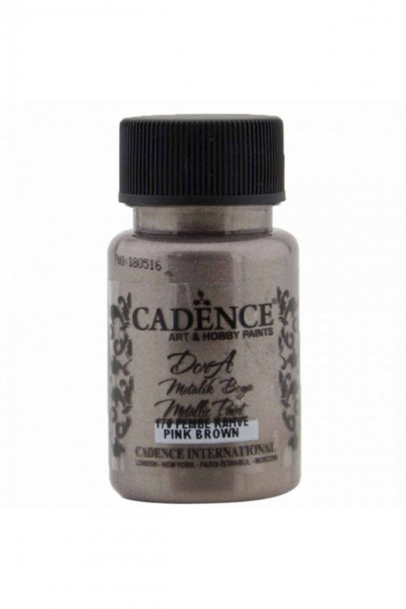 Cadence Yayınları Dora Metalik Boya 50ml Pembe Kahve 170