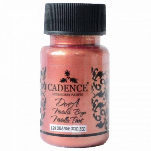 Cadence Yayınları Dora Metalik Boya 50ml Oxide Turuncu 129