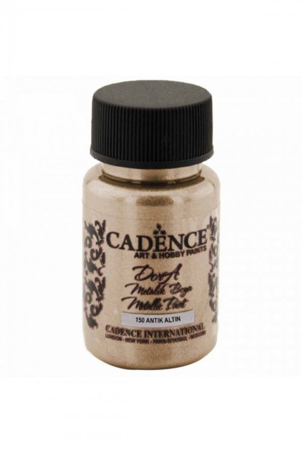Cadence Yayınları Dora Metalik Boya 50ml Antik Altın 150