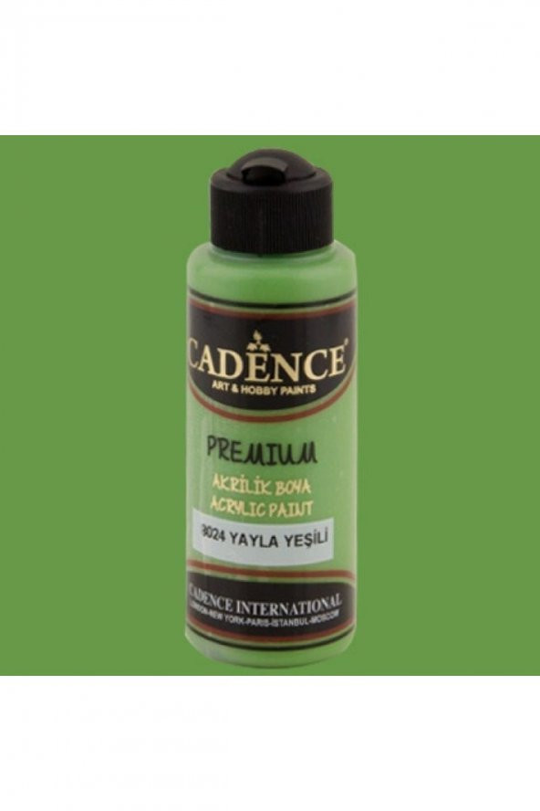 Cadence Yayınları Premium Akrilik Boya 120ml Yayla Yeşili 8024