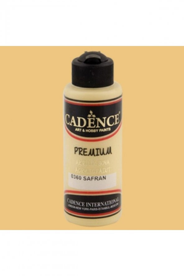 Cadence Yayınları Premium Akrilik Boya 120ml Safran 0360