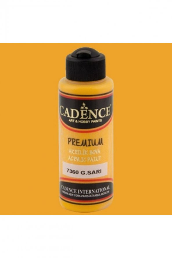 Cadence Yayınları Premium Akrilik Boya 120ml G.Sarı 7360