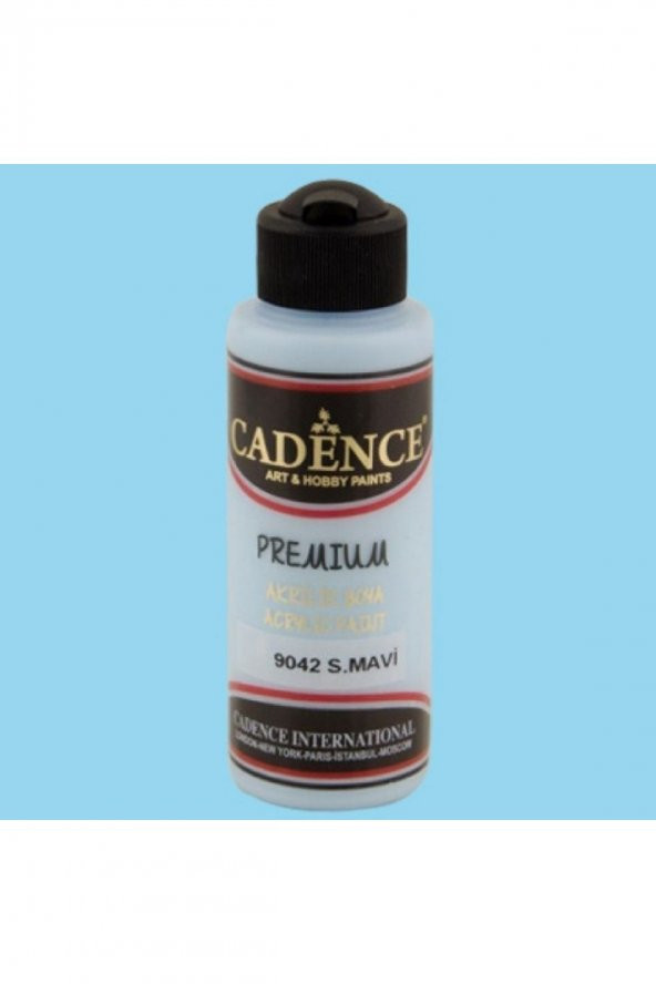 Cadence Yayınları Premium Akrilik Boya 120ml S.Mavi 9042