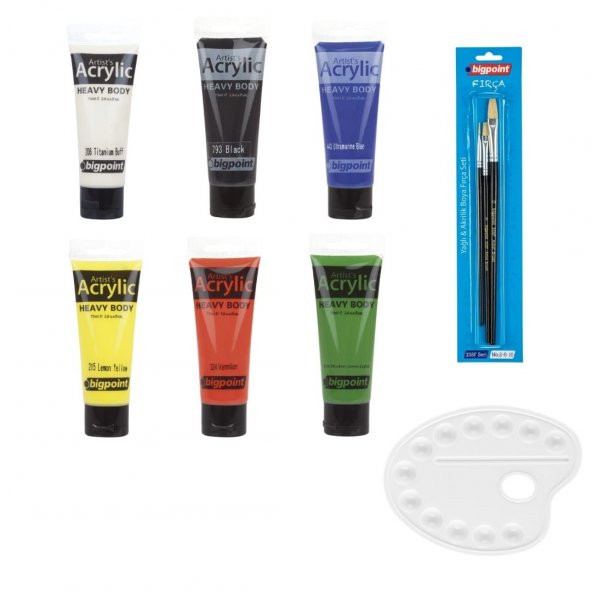 Bigpoint Heavy Body Artist's Akrililik Boya 75ml Başlangıç Seti