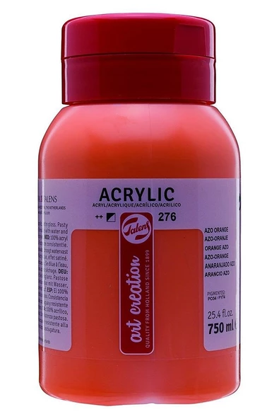 Talens Art Creation Akrilik Boya 750ml 276 Azo Orange