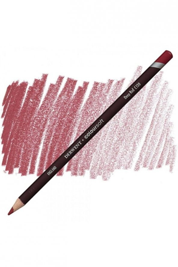 Derwent Coloursoft Pencil Deep Red (c130) - 1