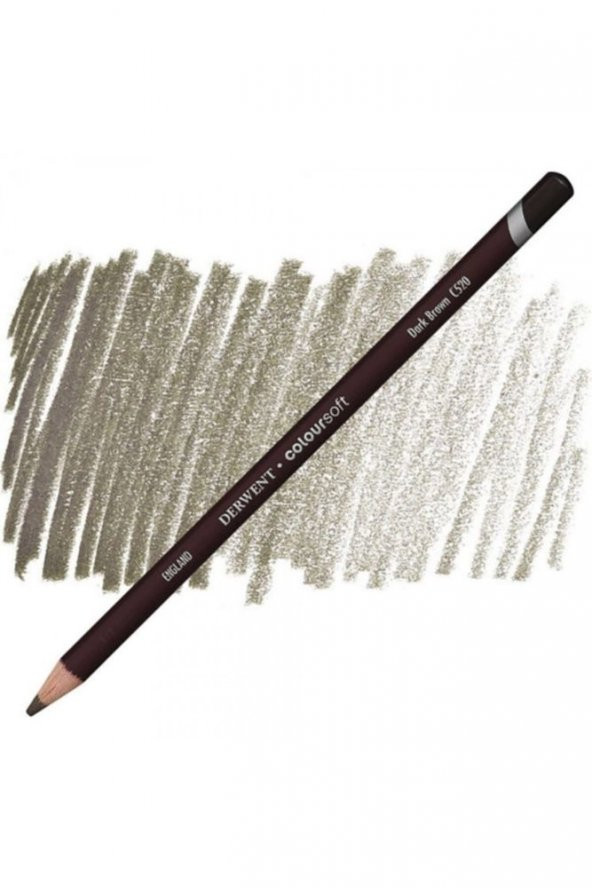 Derwent Coloursoft Pencil Dark Brown (c520) - 1