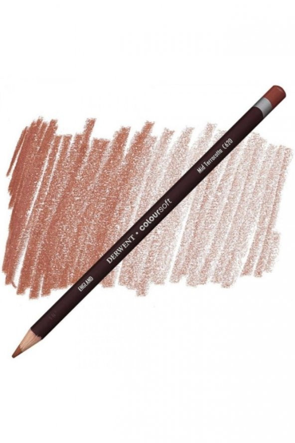 Derwent Coloursoft Pencil Mid Terracotta (c620)