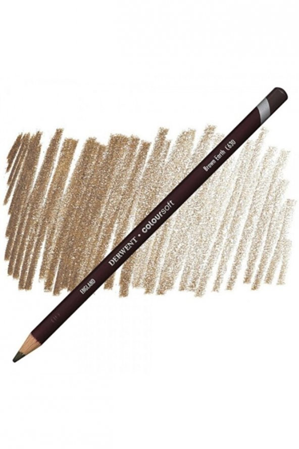 Derwent Coloursoft Pencil Brown Earth (c630)