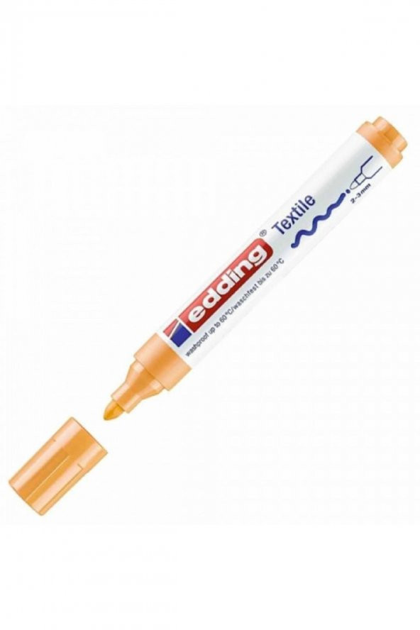 Edding Tekstil Markör Kalemi 4500 2-3mm Açık Turuncu 16