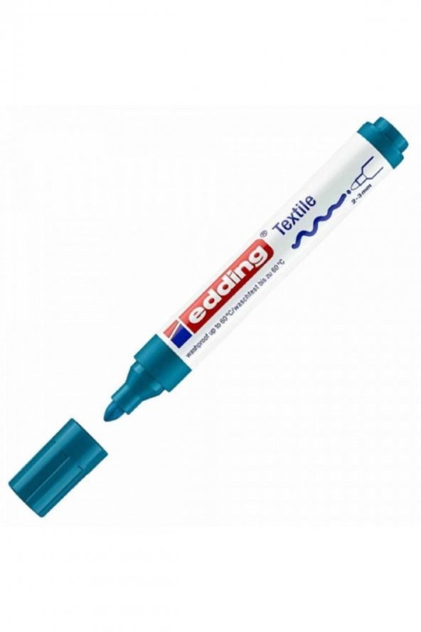 Edding Tekstil Markör Kalemi 4500 2-3mm Petrol Mavi 33