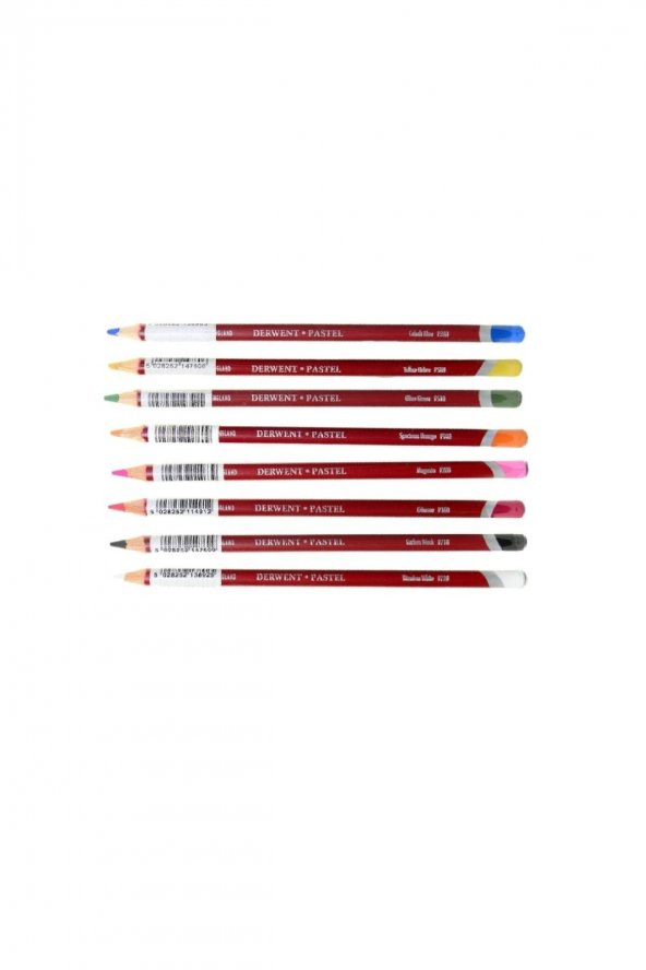 Derwent Pastel Pencils Pastel Kalemi 8'li Set Ana Renkler - 1