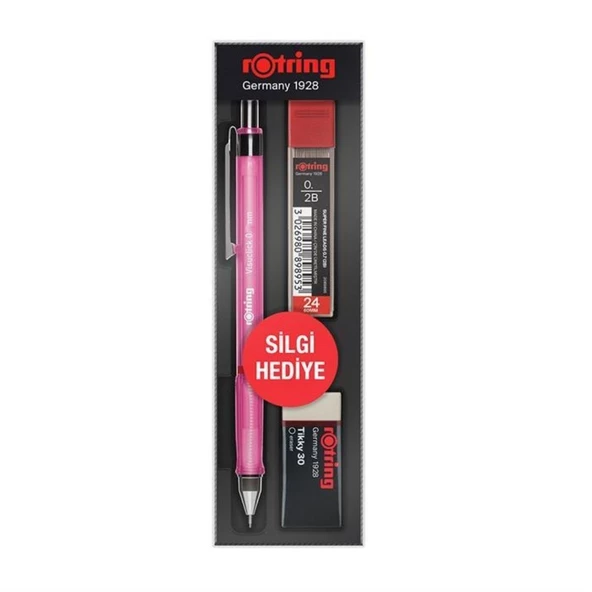 Rotring Visuclick Versatil Uçlu Kalem Okul Seti 0.5mm Pembe