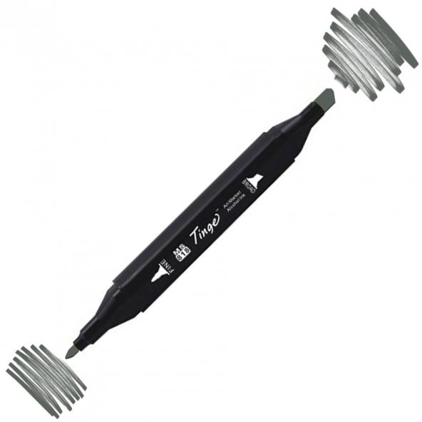Tinge Twin Çift Uçlu Marker Kalemi Gg7 Green Grey