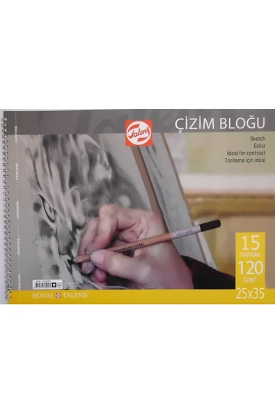 Talens Çizim Bloğu Eskiz Çizim Defteri (25x35) 120gr 15 Sayfa