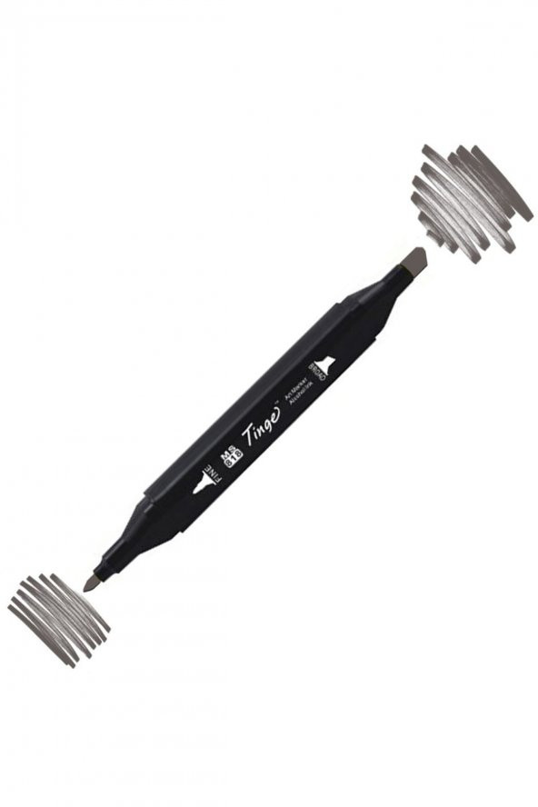 Tinge Twin Çift Uçlu Marker Kalemi Wg8 Warm Grey