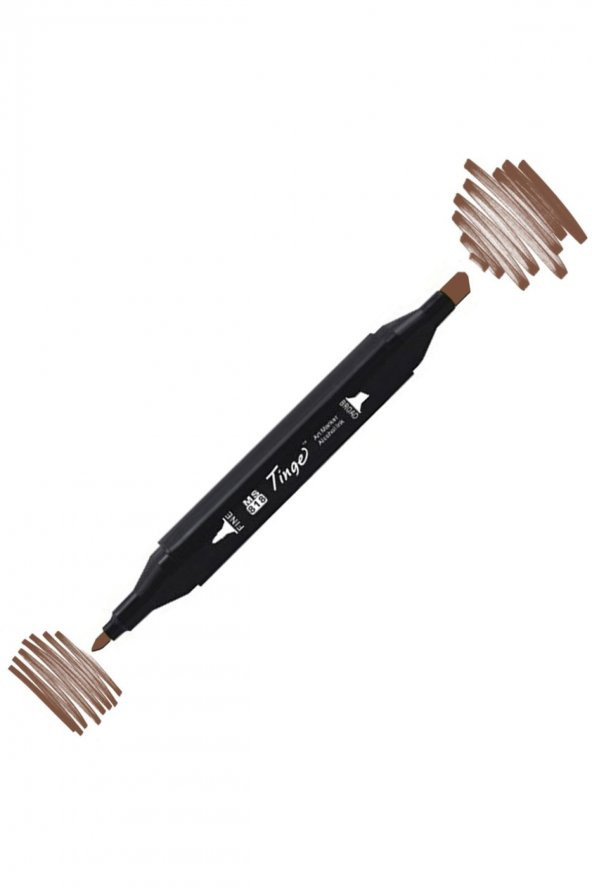 Tinge Twin Çift Uçlu Marker Kalemi Br95 Burnt Sienna - 1