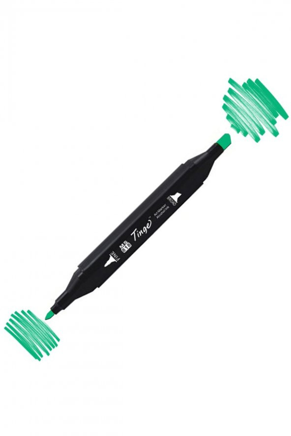 Tinge Twin Çift Uçlu Marker Kalemi G56 Mint Green - 1