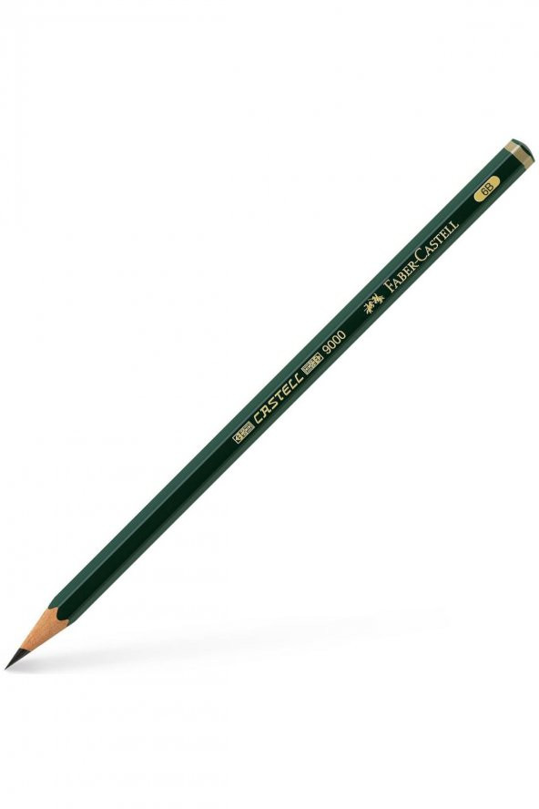 Faber-Castell Yayınları 9000 Yeşil Seri Dereceli Eskiz Çizim Kalemi 6B