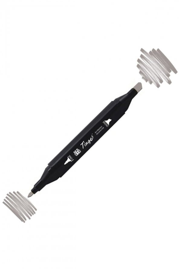 Tinge Twin Çift Uçlu Marker Kalemi Wg5 Warm Grey