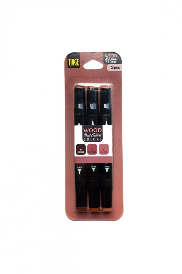 Tinge Marker 3'lü Wood Set