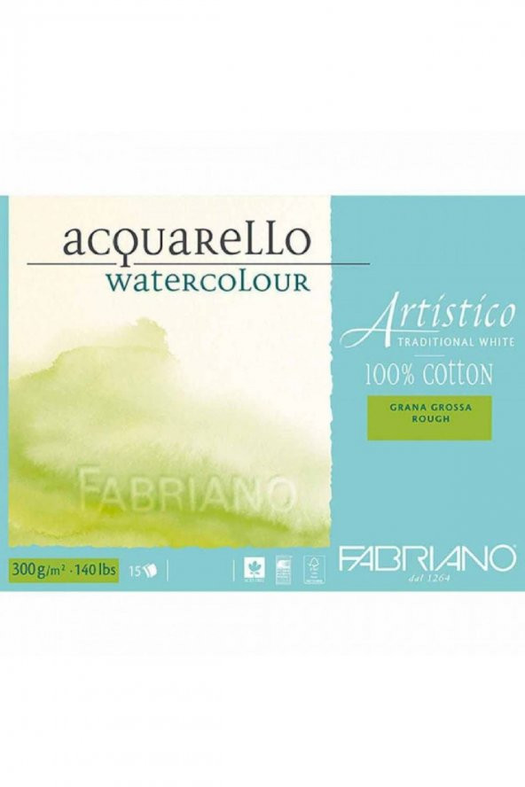 Fabriano Artistico Traditional White Rough 300gr Suluboya Blok 15 Sayfa 35.5x51cm