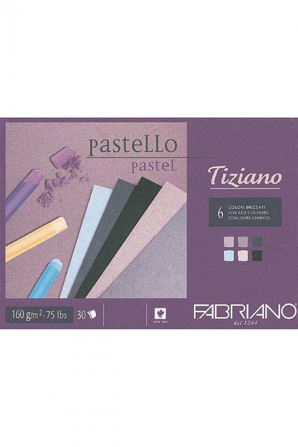 Fabriano Tiziano 160gr Flecked Color (Kırçıllı Renk) Pastel Blok 30 Sayfa A4 (21x29.7cm)