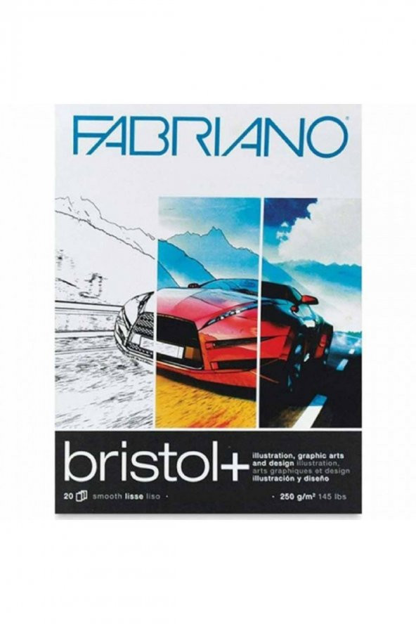 Fabriano Bristol Pad 250gr Markör Blok A5 (14.8x21cm) 20 Sayfa
