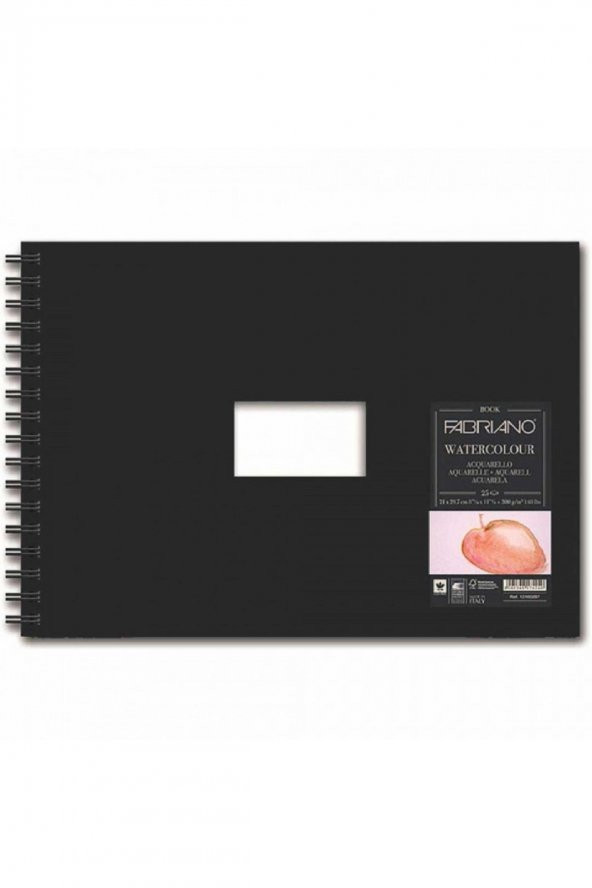 Fabriano Watercolour Book Cold Pressed 300gr Spiralli Sulu Boya Defteri 25 Sayfa A4 (21x29.7cm)