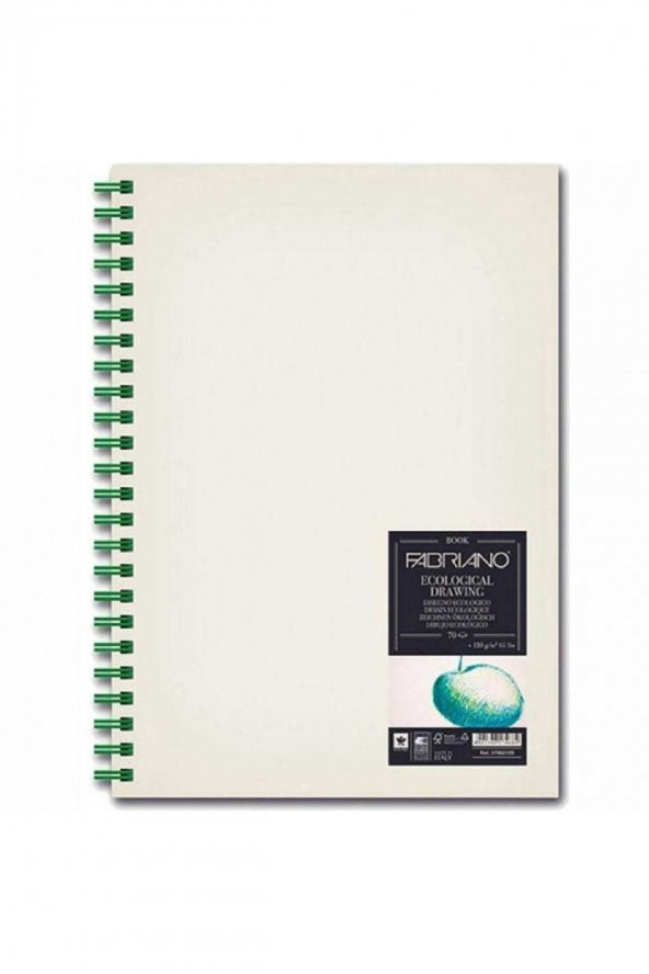 Fabriano Ecological Drawing Book 120gr Landscape Spiralli Çizim Blok 70 Sayfa A3 (29.7x42cm)