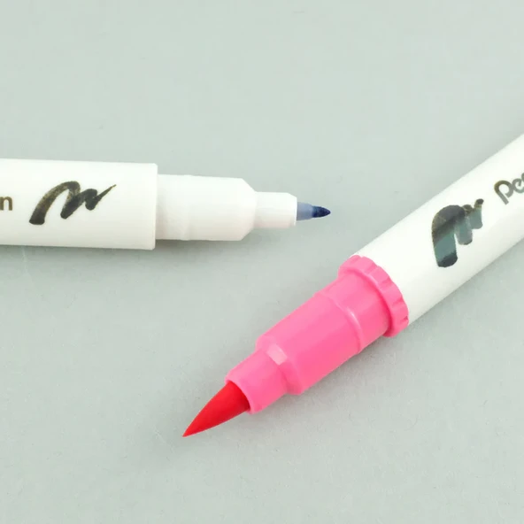 Pentel Arts Brush Sign Pen Twin 12'li Fırça Uçlu Kalem Set / SESW30C-12 - Resim 2