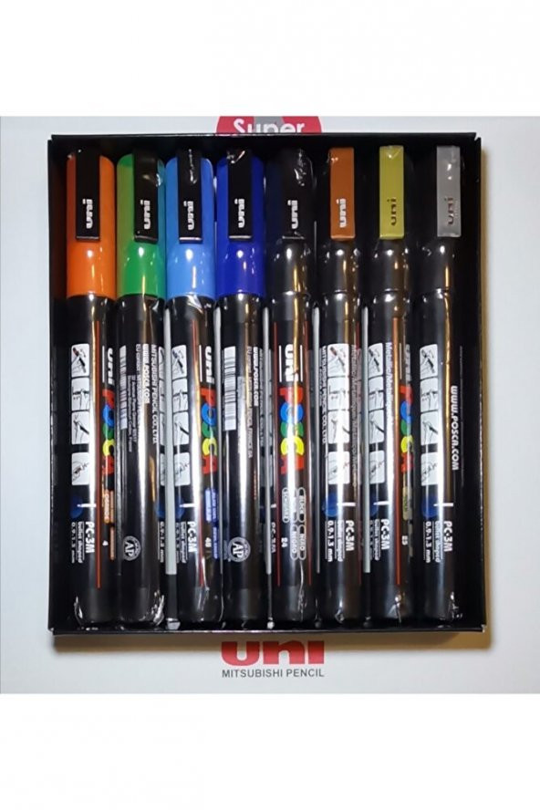Uni Posca Unı Posca Pc-3m 8'li Set