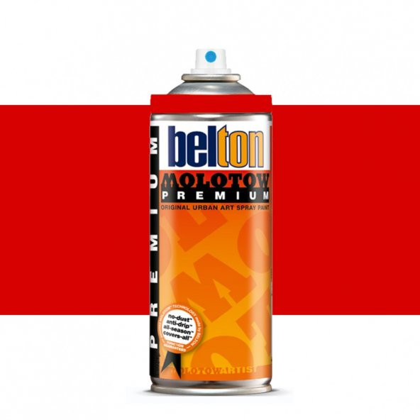 Molotow Belton Premium Sprey Boya 400ml SWET 100 Traffic Red 016