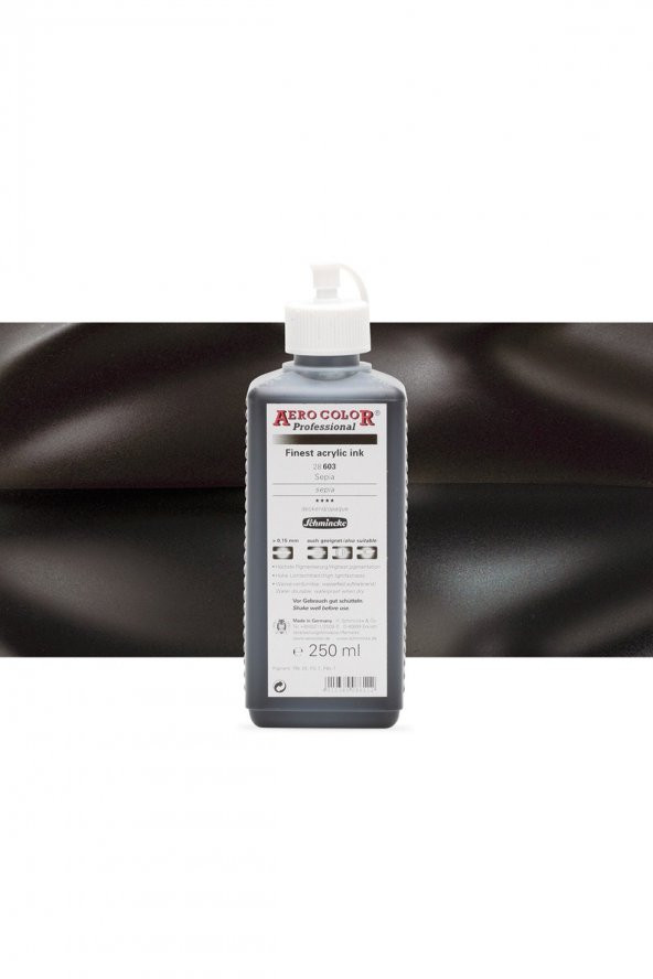 Schmincke Aero Color Professional Finest Akrilik ink. 250ml Sepia 603