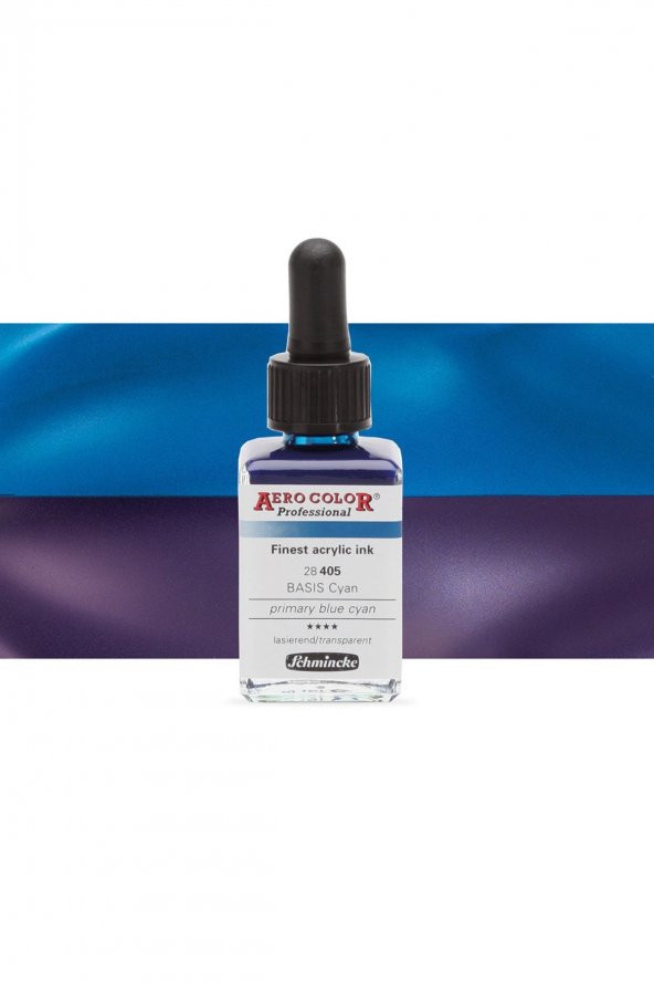 Schmincke Aero Color Professional Finest Akrilik ink. 28ml Primary Blue Cyan 405