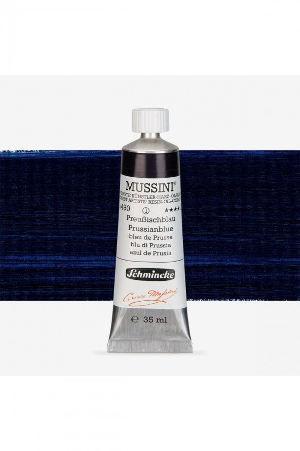 Schmincke  Mussini Yağlı Boya 35ml Prussian/Paris Blue 490 S.1