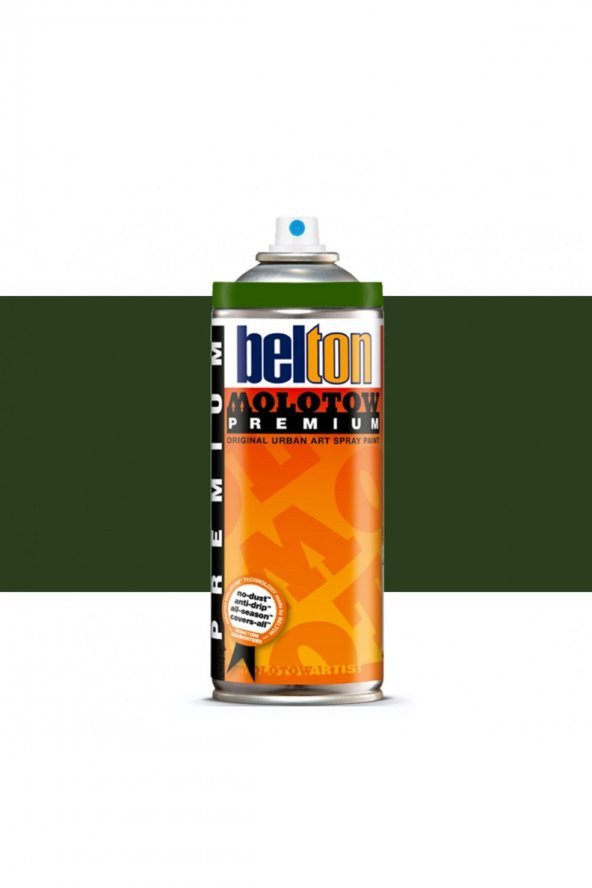 Molotow Belton Premium Sprey Boya 400ml Chromium Oxide Green 166