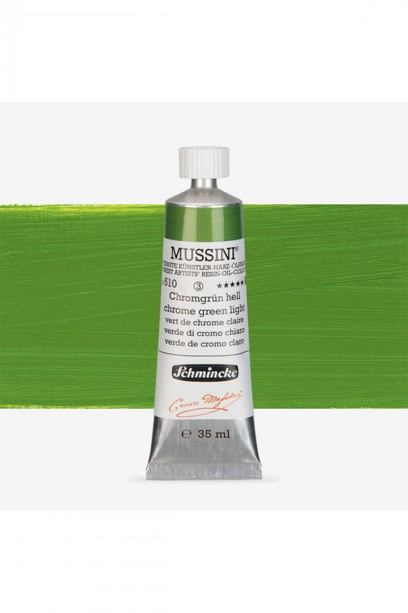 Schmincke  Mussini Yağlı Boya 35ml Chrome Green Tone Light 510 S.3
