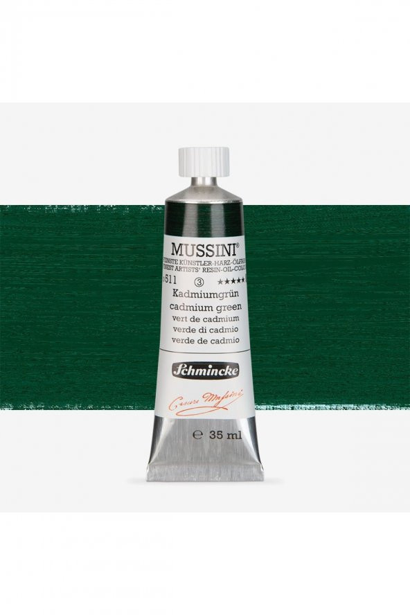 Schmincke  Mussini Yağlı Boya 35ml Chrome Green Tone Deep 511 S.3