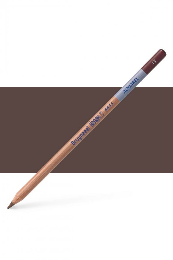 Bruynzeel Dessin Aquarell Sulu Boya Kalemi Dark Brown 43