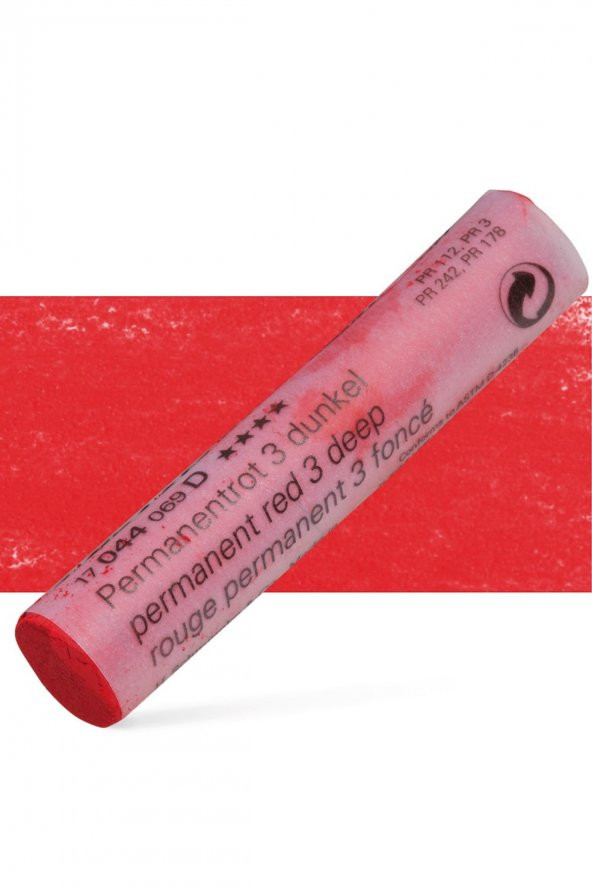 Schmincke Soft Pastel Boya Permanent Red 3 Deep 044 D (Pure Colour)