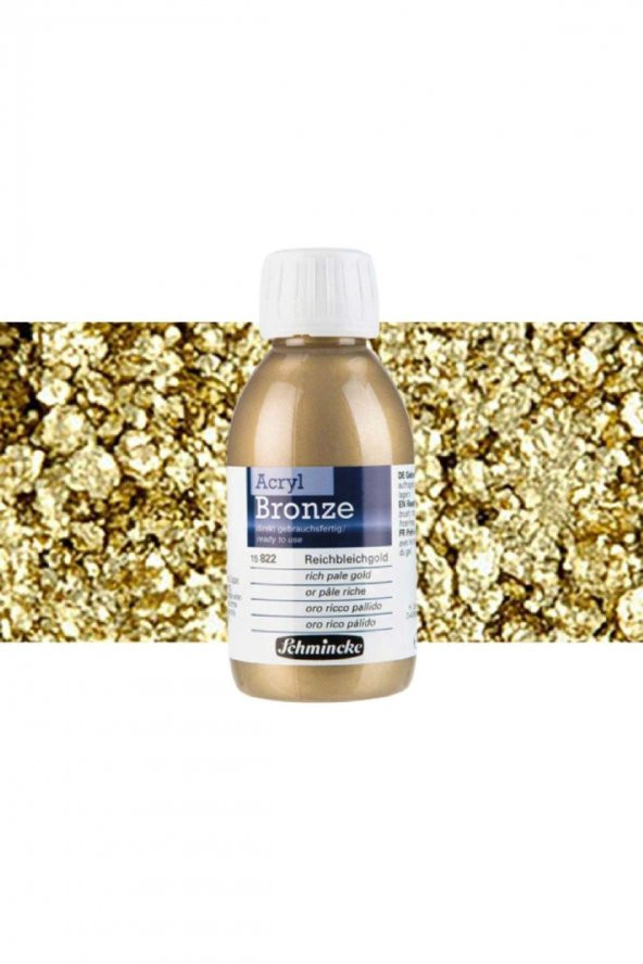 Schmincke Akrilik Boya Bronzes 150ml Rich Pale Gold 822