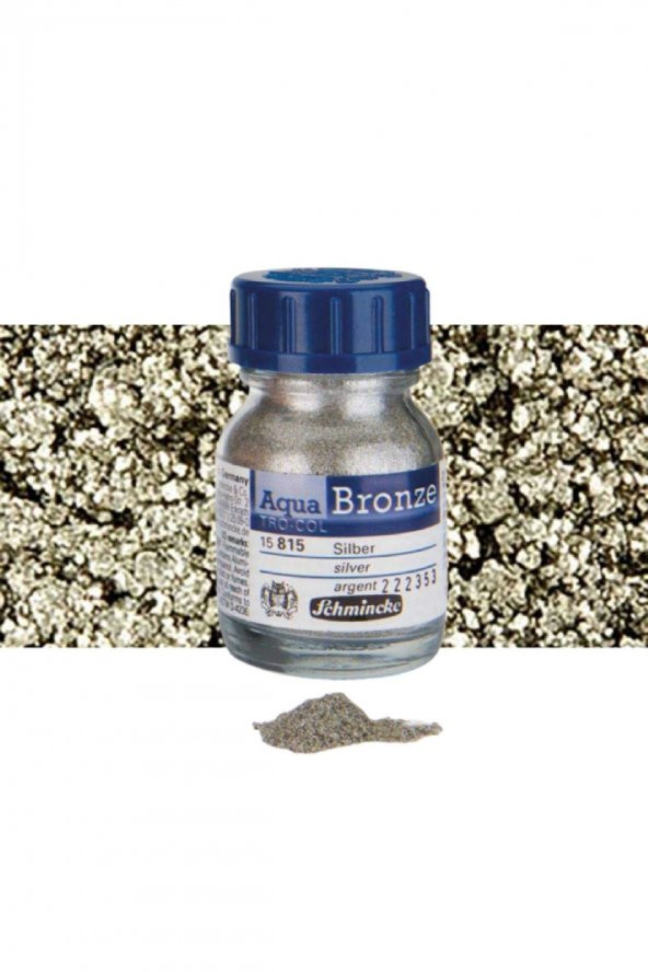 Schmincke Aqua Metalik Sulu Boya Bronzes 20ml Silver 815